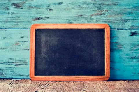 Blank old blackboard Stock Photos