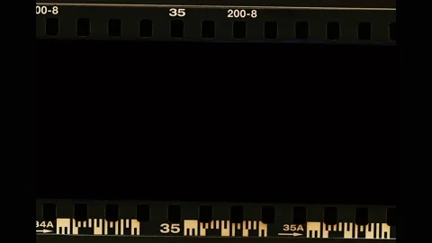 Blank Old Film Strip Frame Background. 