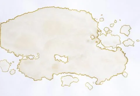Blank old map beige on white background with copy space イラスト素材