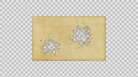 The blank old piece of paper on the alpha channel Stock Footage 62438673
