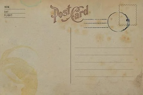 Blank of the old postcard with space for text Stock Illustration