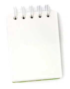 Blank one face white paper notebook Stock Photos