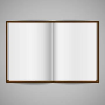 Blank Open Book Illustrazione stock