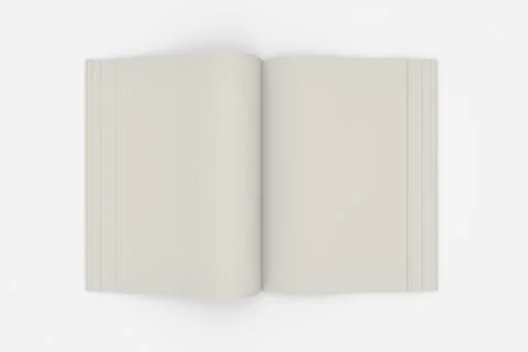Blank open book Stock Illustration