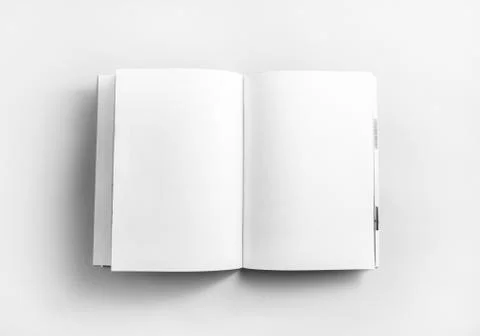 Blank open book Stock Photos