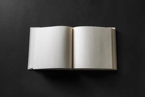 Blank open book Stock Photos