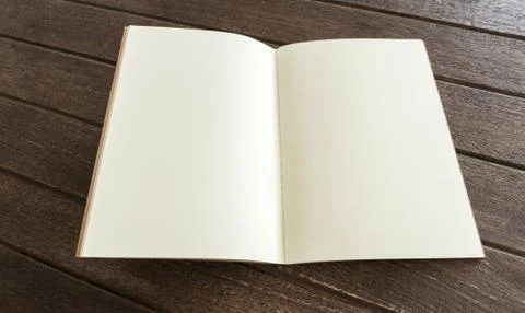 Blank open book Stock Photos