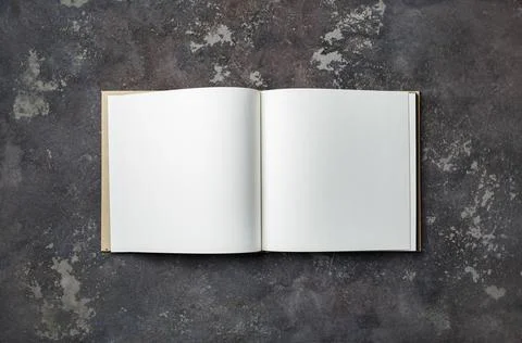 Blank open book Stock Photos