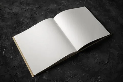 Blank open book Stock Photos