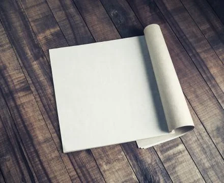 Blank open booklet Stock Photos