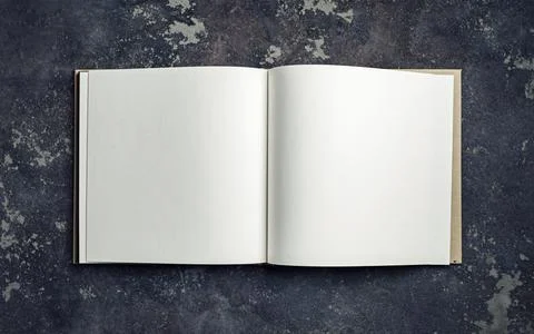 Blank open brochure Stock Photos