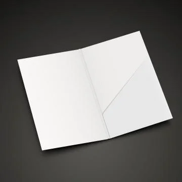 Blank open folder template Stockillustratie