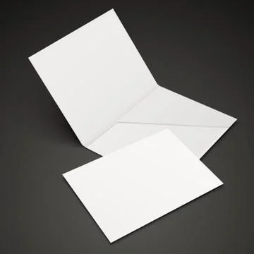 Blank open folder template Stock Illustration
