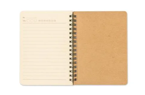 Blank open note book Stock Photos