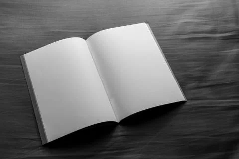Blank open notebook Stock Photos