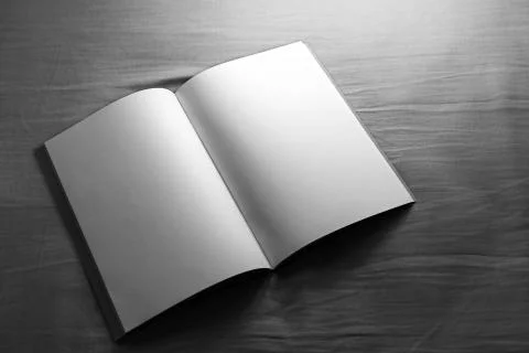 Blank open notebook Stock Photos