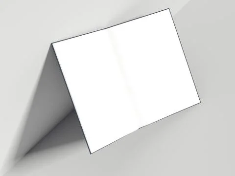 Blank opened book. 3d rendering Foto stock