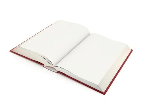Blank opened book Stock Illustration
