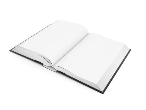 Blank opened book Stock Illustration