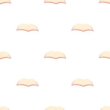 Blank opened book pattern seamless vector Illustrazione stock