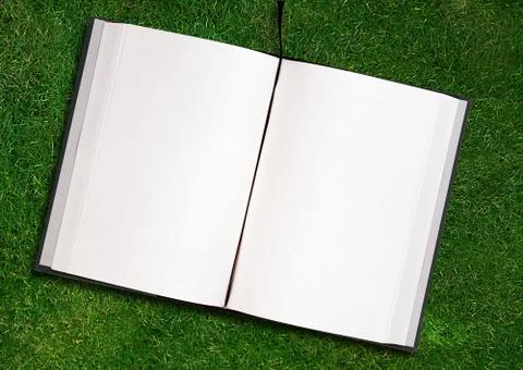 Blank opened book Stock Photos