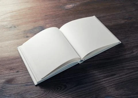 Blank opened book Stock Photos
