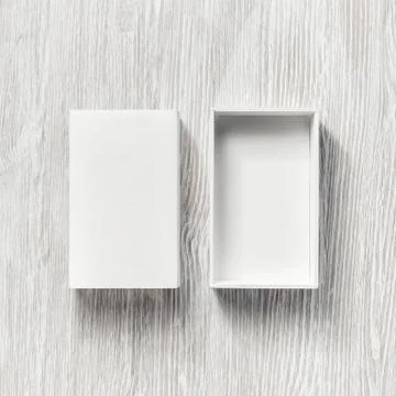 Blank opened box Stock Photos