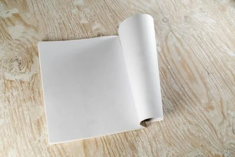 Blank opened magazine Foto stock