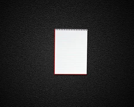 Blank opened notebook Stock Photos