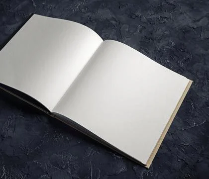 Blank opened notebook Stock Photos