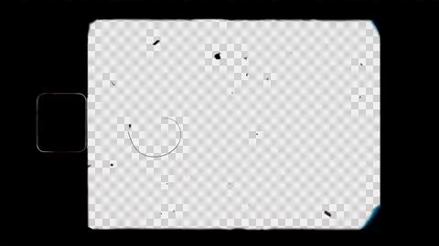 Blank or empty super 8 film filmgrain dust and scratches. Opacity or screen.. Illustrazione stock