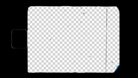 Blank or empty super 8 film filmgrain dust and scratches. Opacity or screen.. Stock Illustration