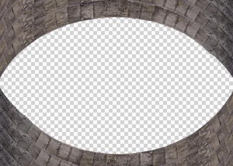 Blank oval frame with stone patterned borders Stock Photos