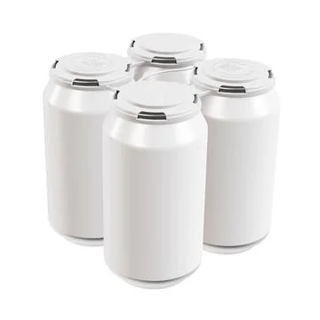 An blank Pack Can Carrier image on a white background Stock Illustration