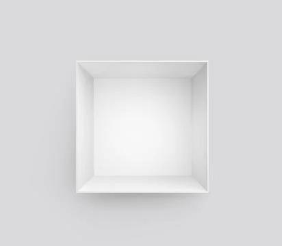 Blank package Box. Isolated on white background Stock Photos