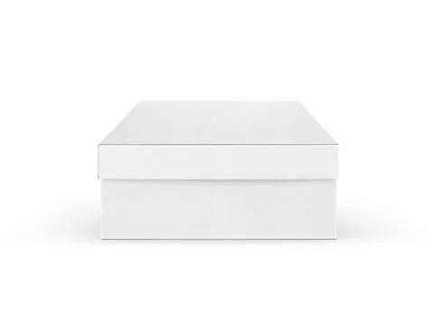Blank package Box. Isolated on white background Stock Photos