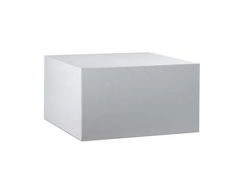 Blank package Box. Isolated on white background Stock Photos