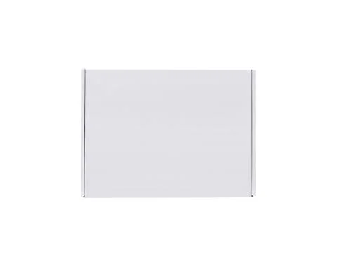 Blank package Box. Isolated on white background Stock Photos