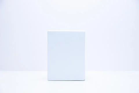 Blank package box on white background. Stock Photos