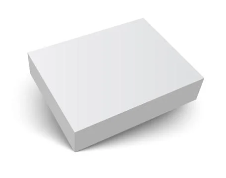 Blank packaging box with shadow Stock-Illustration