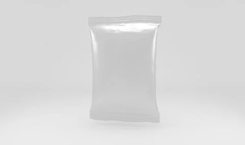 Blank packaging foil snack pouch. Stock Illustration