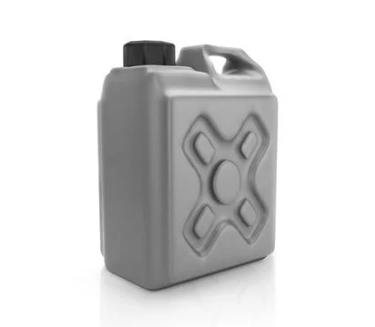 Blank packaging gray plastic gallon isolated on white background. 3D render 스톡 일러스트