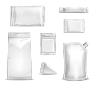 Blank Packaging Set Stock Illustration