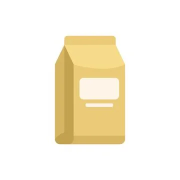 Blank packaging standing up with empty label for branding Stock Illustration