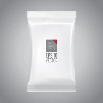 Blank packaging template mockup isolated Stock Illustration