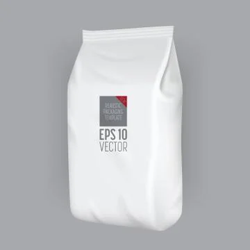 Blank packaging template mockup isolated Stock Illustration