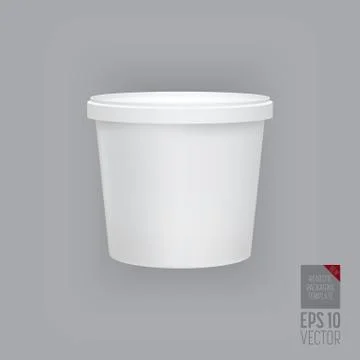 Blank packaging template mockup isolated Stock Illustration