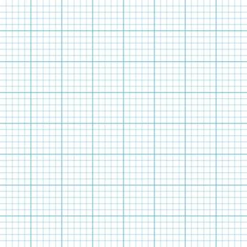 Blank page of paper with square grid background for notice. Educational vecto Stock Illustration