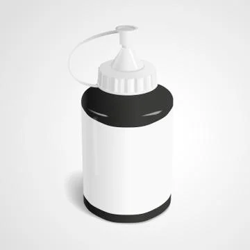 Blank paint bottle Stock Illustration