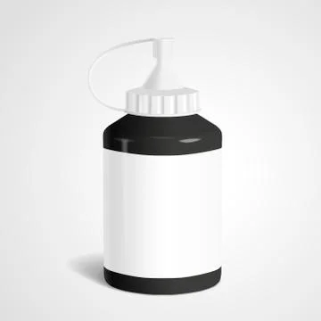 Blank paint bottle Stock Illustration